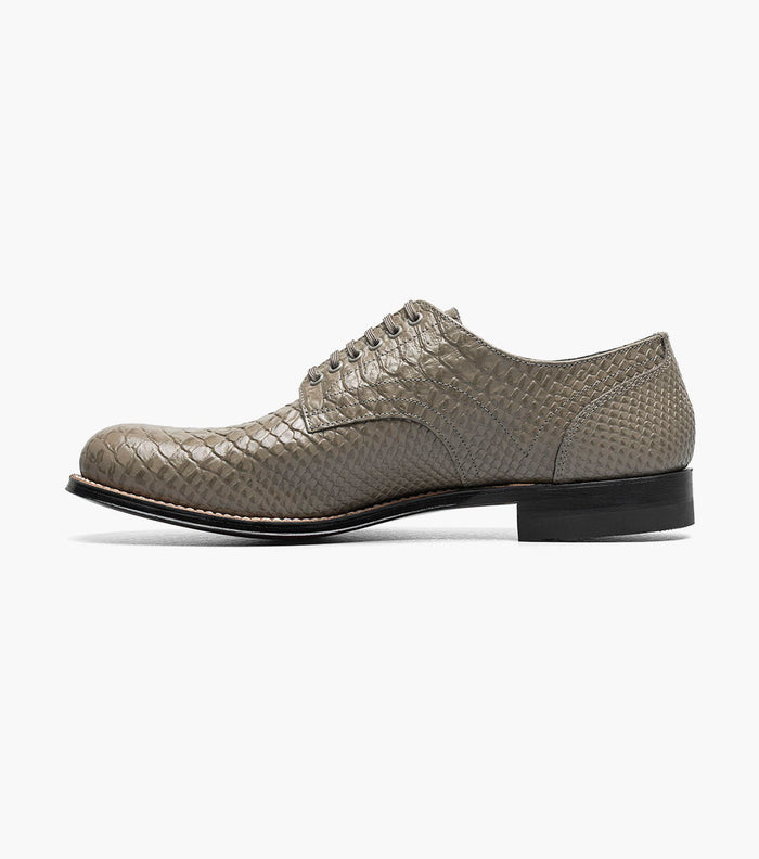 Stacy Adams MADISON Anaconda Plain Toe Oxford Gray by Stacy Adams Shoes