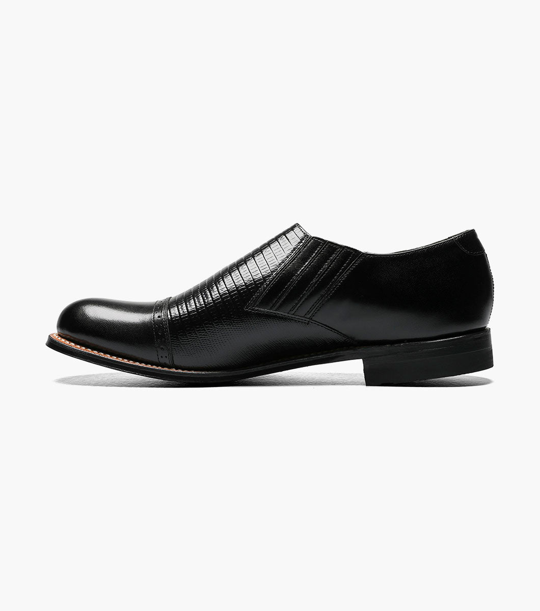 Stacy Adams MADISON Cap Toe Slip On Black by Stacy Adams Shoes