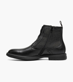 THOMPSON Plain Toe Elastic Lace Boot