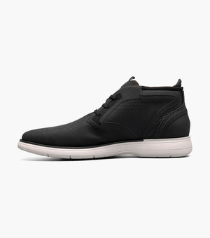 EASTMONT Plain Toe Elastic Lace Chukka Boot