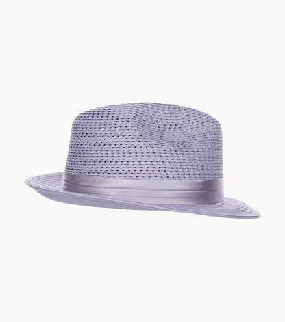 DUBLIN FEDORA Poly Braided Pinch Front Hat