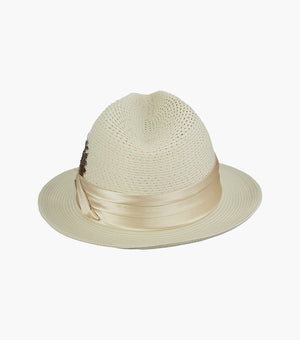 DUBLIN FEDORA Poly Braided Pinch Front Hat