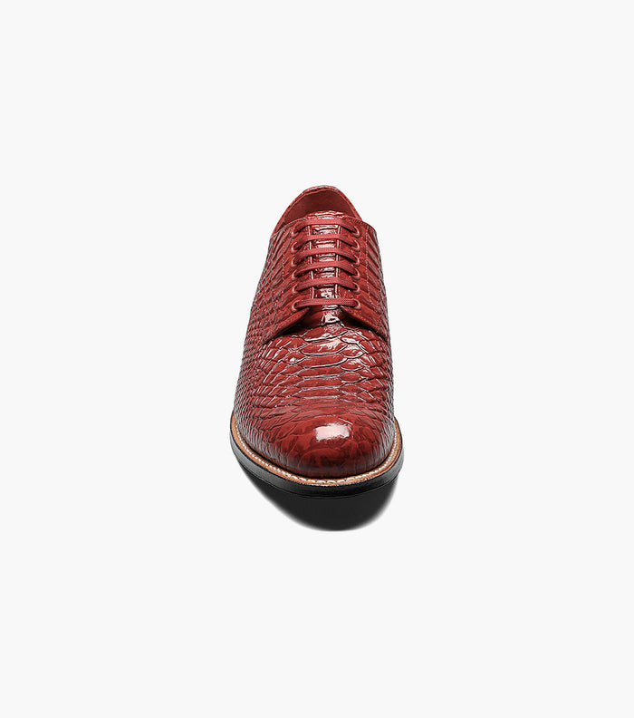 Stacy Adams MADISON Anaconda Plain Toe Oxford Red by Stacy Adams Shoes