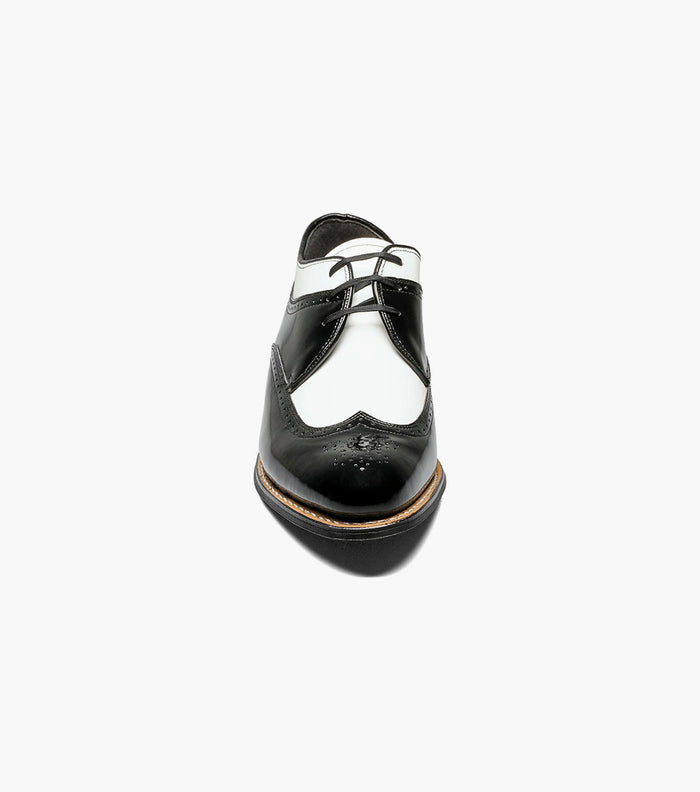 Stacy Adams DAYTON Wingtip Oxford Black w/White by Stacy Adams Shoes