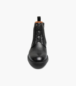 THOMPSON Plain Toe Elastic Lace Boot
