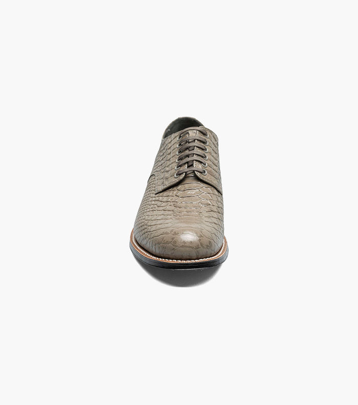 Stacy Adams MADISON Anaconda Plain Toe Oxford Gray by Stacy Adams Shoes