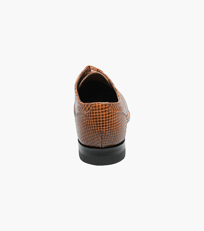 Stacy Adams MADISON Anaconda Plain Toe Oxford Tan by Stacy Adams Shoes