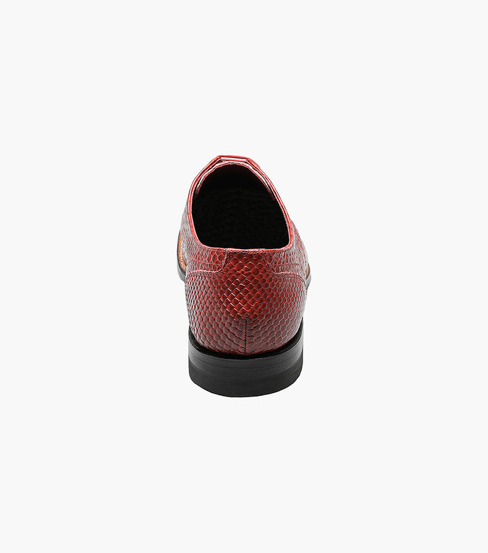 Stacy Adams MADISON Anaconda Plain Toe Oxford Red by Stacy Adams Shoes