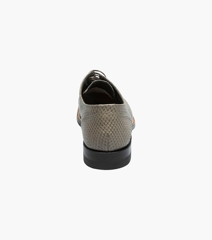 Stacy Adams MADISON Anaconda Plain Toe Oxford Gray by Stacy Adams Shoes