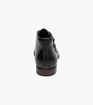 KAIUS Plain Toe Double Monk Strap Boot