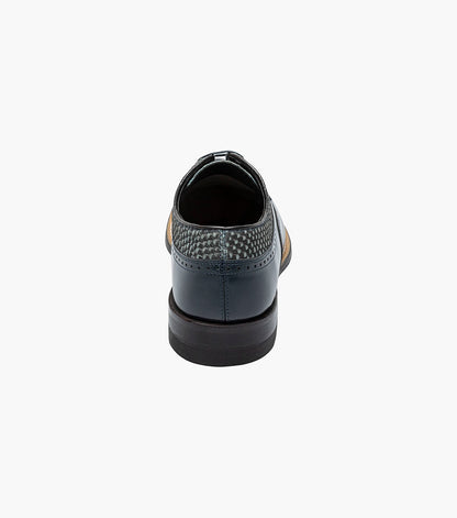 Stacy Adams DAYTON Python Print Wingtip Oxford Navy by Stacy Adams Shoes