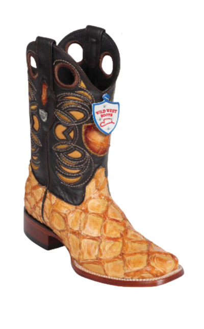 Bota de Pirarucu Original Horma Punta Recortada Wild West 1   - from alligatorwarehouse.com