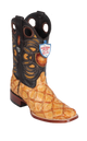 Bota de Pirarucu Original Horma Punta Recortada Wild West