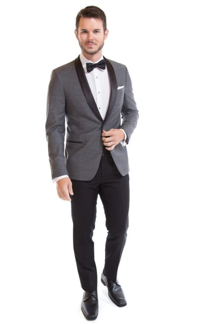 Mens Grey Shawl Lapel Tuxedo Jacket 3   - from alligatorwarehouse.com