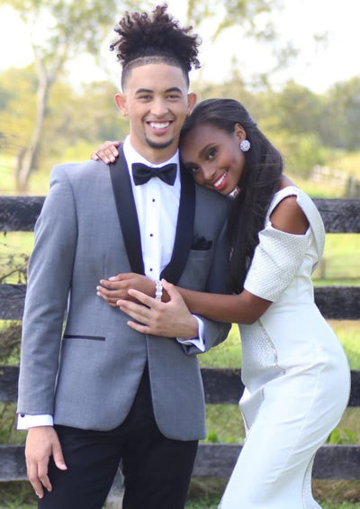 Mens Grey Shawl Lapel Tuxedo Jacket 1   - from alligatorwarehouse.com