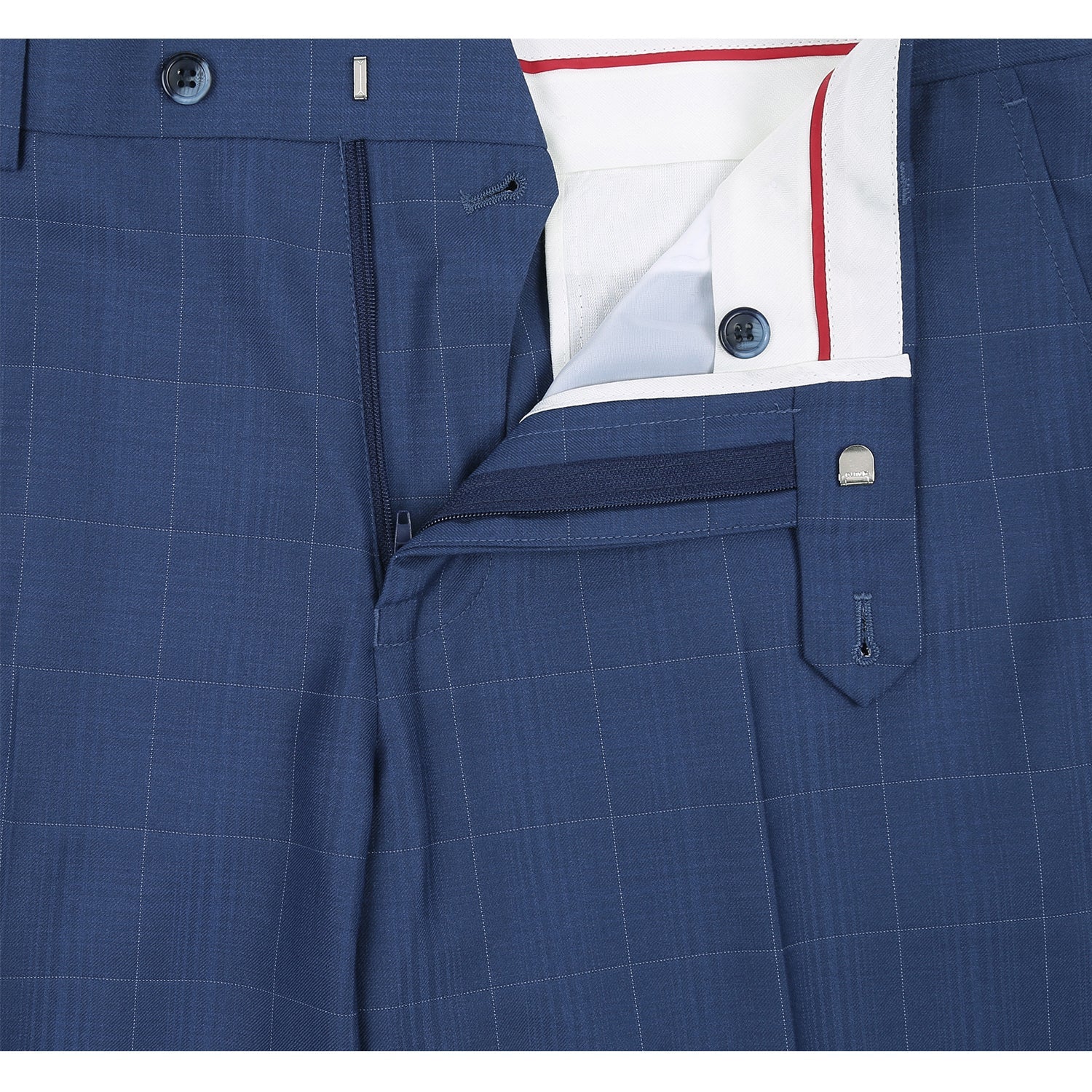 291-20 Men's Slim Fit 2-Piece Single Breasted Check Dress Suit 10 SO6291-20 slim suits_36S  - from alligatorwarehouse.com