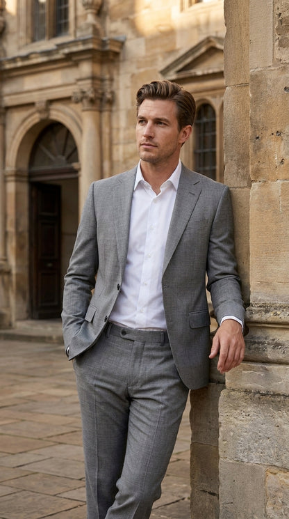 Men’s James Bond Skyfall Inspired Grey Suit – Classic 2 Button Formal Suit