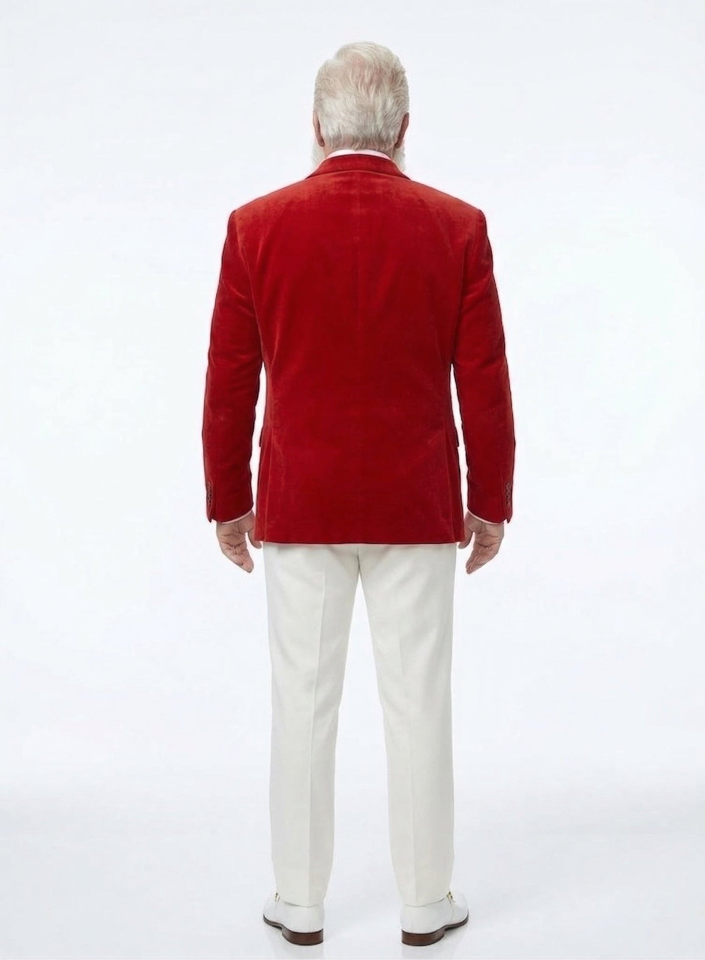 Men’s Red Velvet Blazer Santa Clauses Tim Allen Inspired Jacket – Festive Christmas Party Blazer, Holiday Costume Jacket Christmas New Year