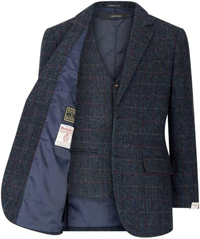Walker and Hawkes Harris Tweed Blakemore Blazer for Men - Hand-Woven Wool Tweed Jacket with Polyester Lining, Regular Fit 10   - from alligatorwarehouse.com