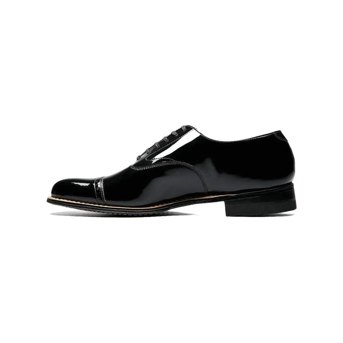 11003,Stacy Adams Patent Shiny Leather Concorde Cap Toe Oxford Lace Up