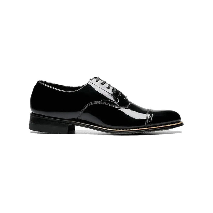 11003,Stacy Adams Patent Shiny Leather Concorde Cap Toe Oxford Lace Up