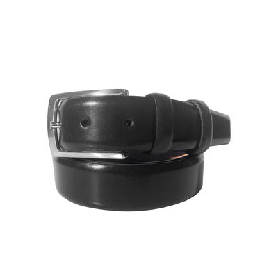 CBelt -1547 Plain Leather Belt - Black