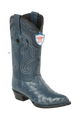 Wild West Botas de Avestruz Horma Puntal Blue Jeans