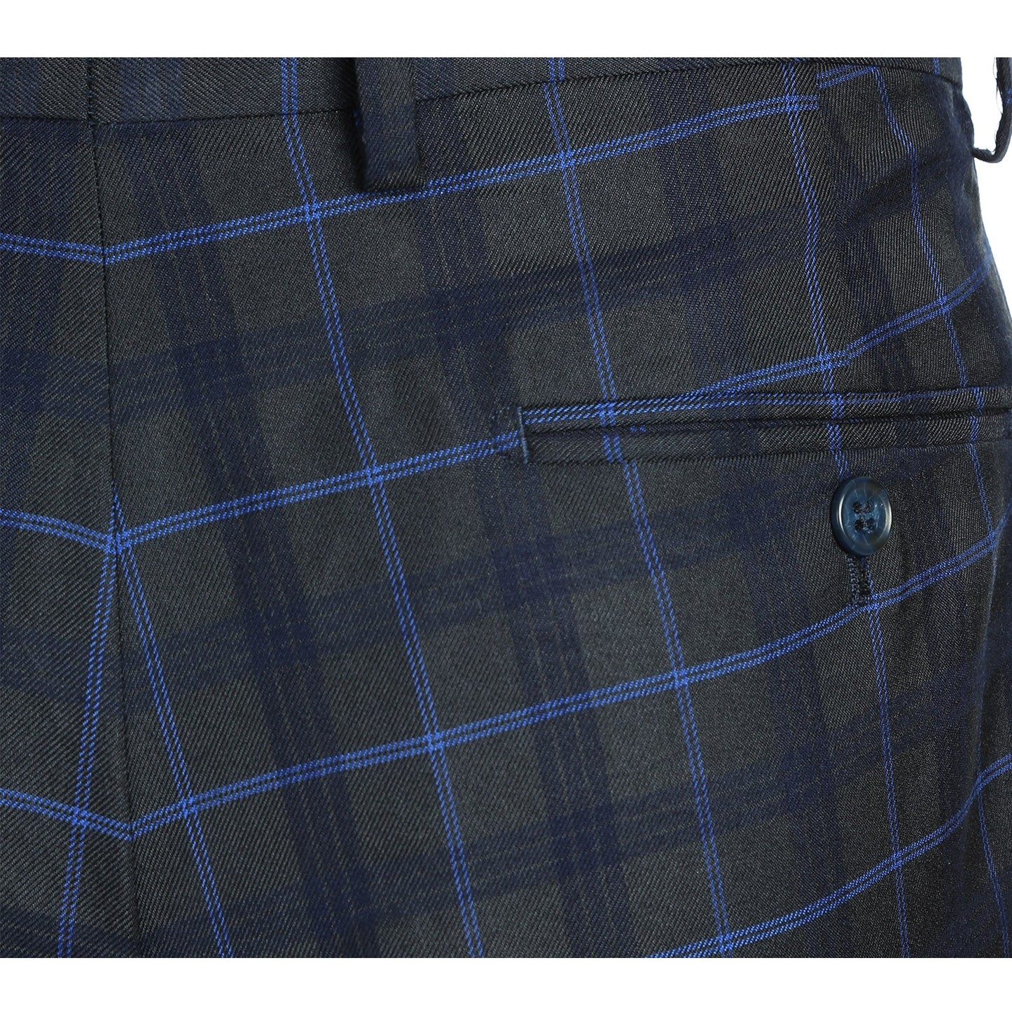 293-27 Men's Classic Fit Checked Suits