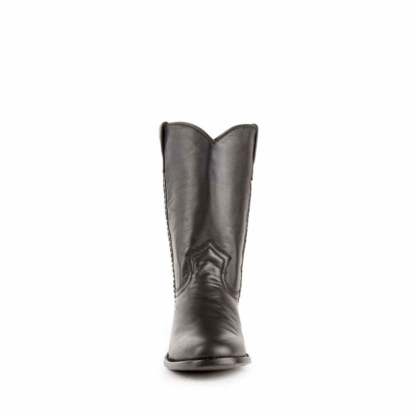Mens Ferrini Leather Motorcycle Boot in Black