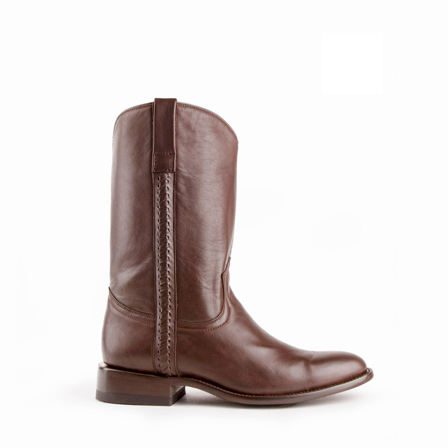 Mens Ferrini Leather Motorcycle Boot in Brown