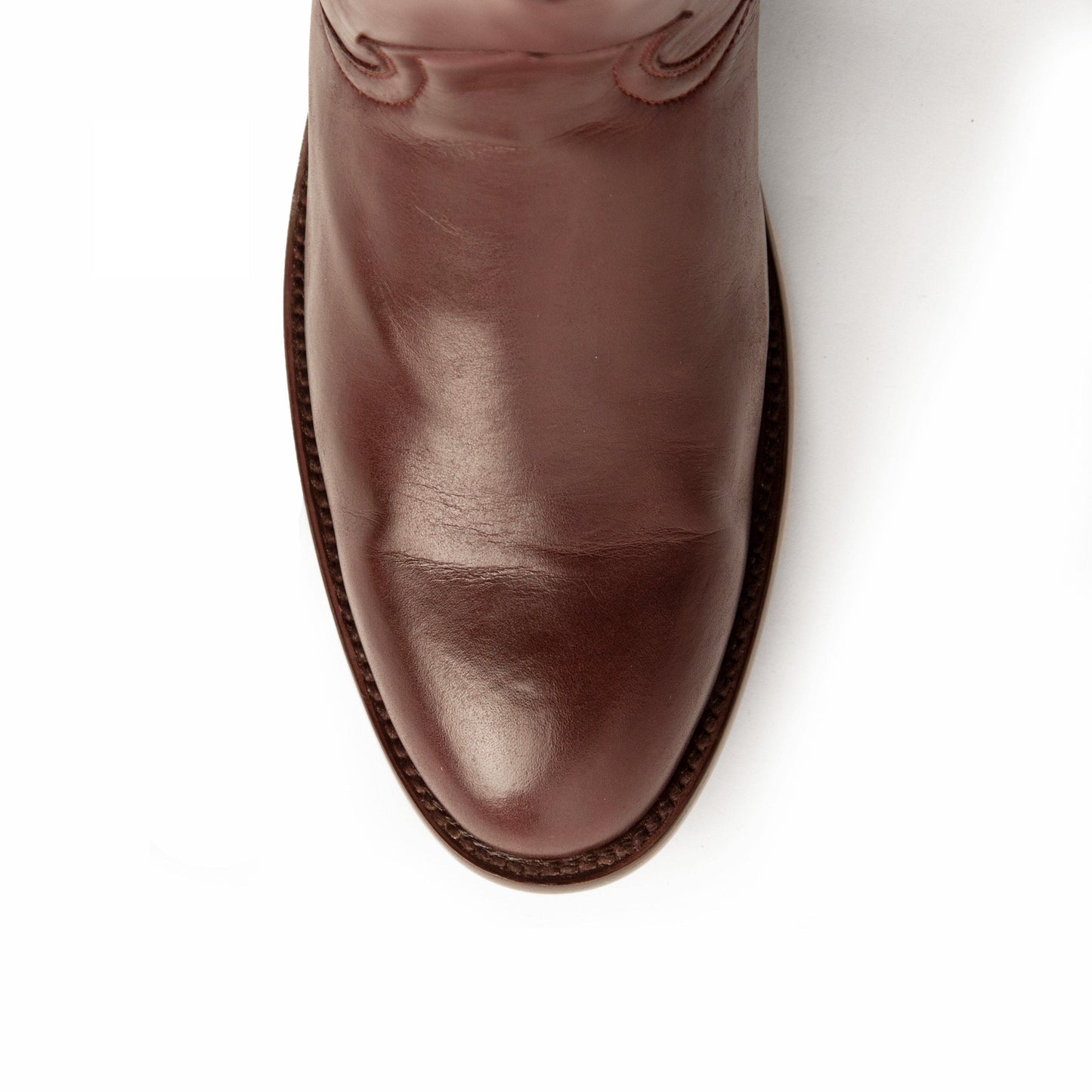 Mens Ferrini Leather Motorcycle Boot in Brown