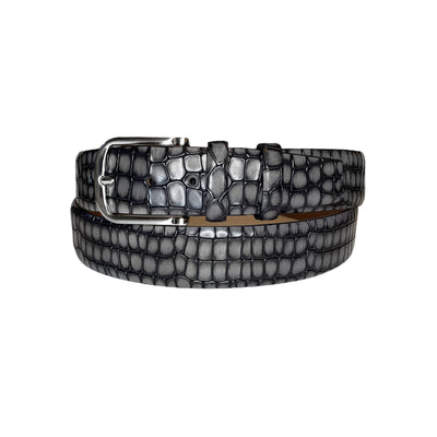 CBelt -3470 Croco Leather Belt - Grey