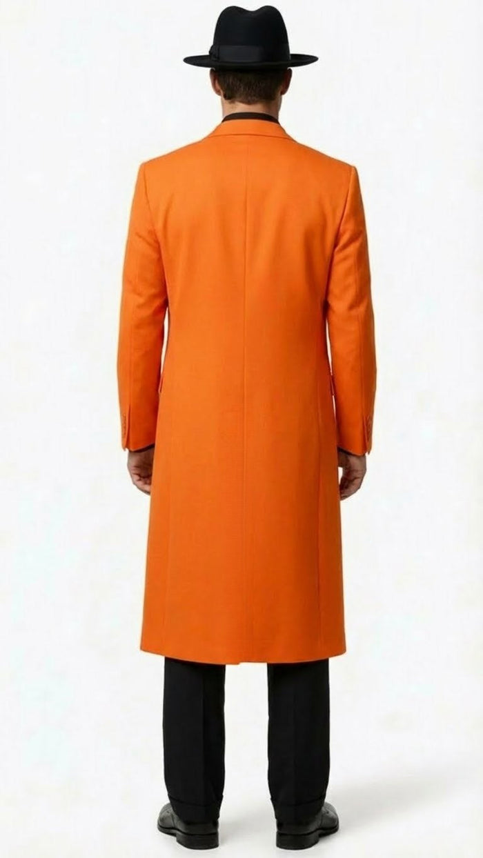 Men’s halloween Costume Orange Long Zoot Suit Set