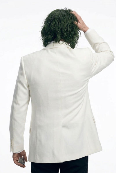 Men’s White Blazer Joker Folie à Deux Arthur Fleck Inspired Jacket – Classic Formal Party Blazer, Elegant Evening Wear, Stylish Costume Blazer