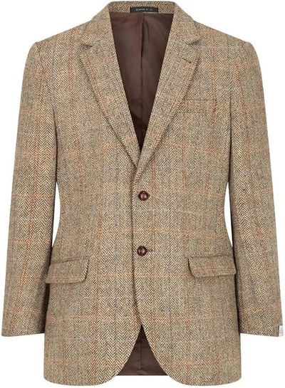 Walker and Hawkes Harris Tweed Blakemore Blazer for Men - Hand-Woven Wool Tweed Jacket with Polyester Lining, Regular Fit 11   - from alligatorwarehouse.com