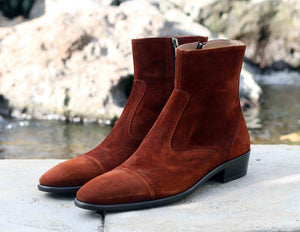 Corrente 1547 Suede Slip-On Boot - Tabac - Tabac - Size 13
