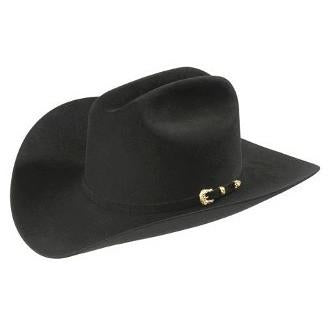 30x Larry Mahan Opulento Fur Felt Cowboy Hat Black 1   - from alligatorwarehouse.com