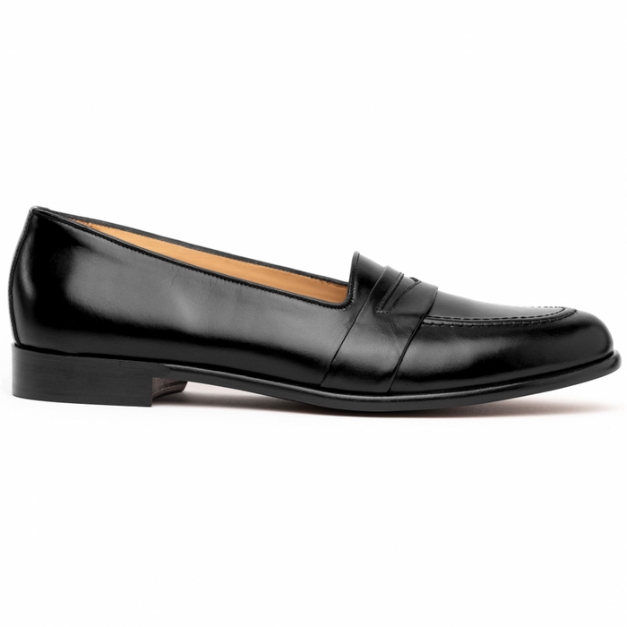 Zelli Savannah Italian Calf Penny Black (15-203-BLK)