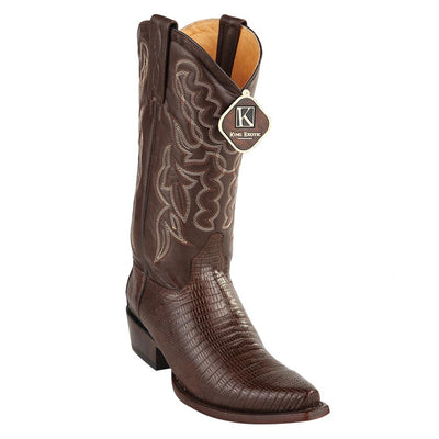 King Exotic Men's Lizard Snip Toe Western Boots 5 -01  - from alligatorwarehouse.com