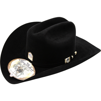 100x Larry Mahan Independencia Fur Felt Cowboy Hat Black 1   - from alligatorwarehouse.com
