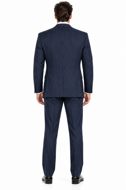 1920s Mens Suit - 1920s Mens Outfit - 1920s  costume  Bold Pinstripe  Navy
