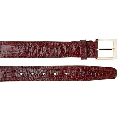 Belvedere Caiman Belt Burgundy Genuine Caiman Leather Loafer