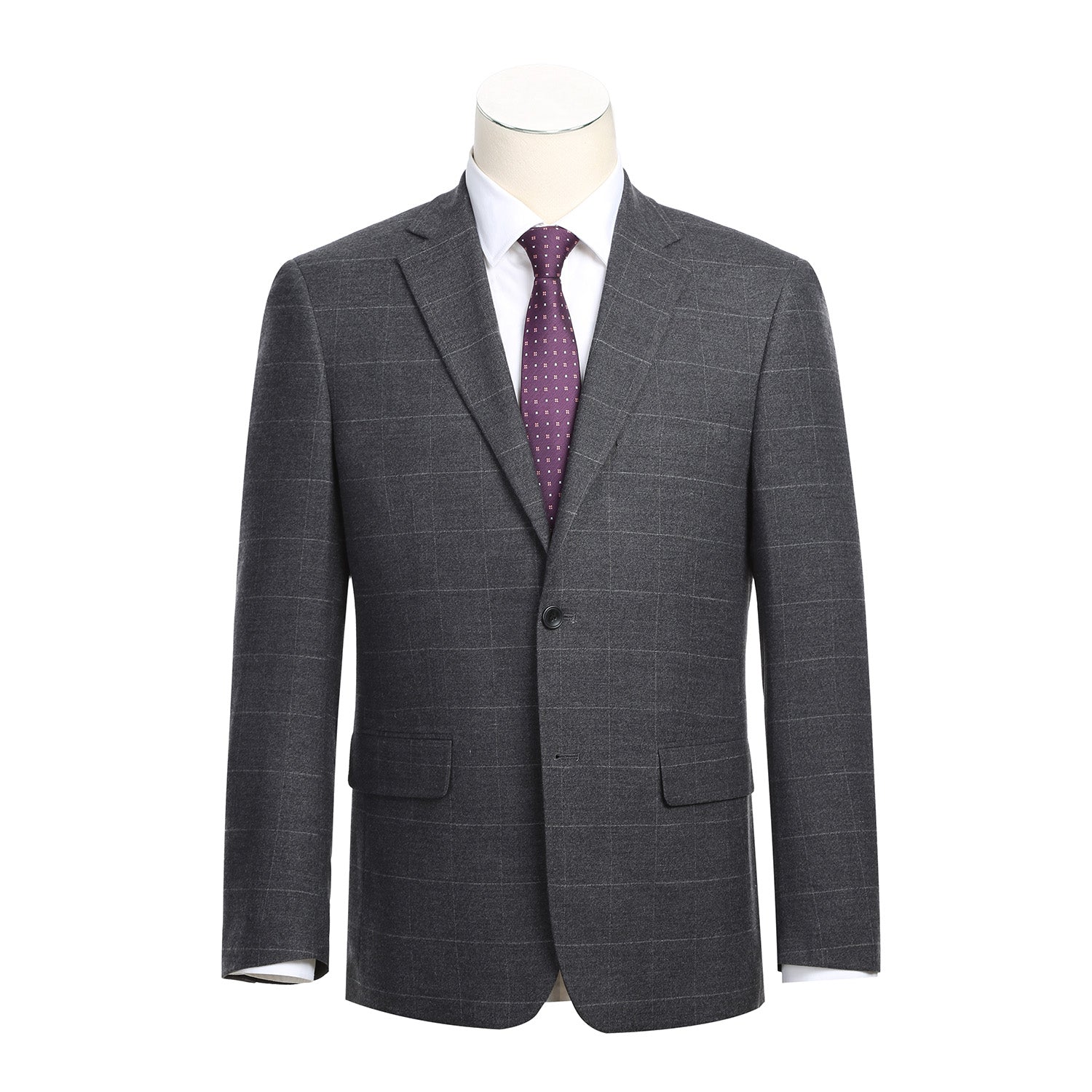 293-31 Men's Slim Fit Checked Suits – Alligator Warehouse