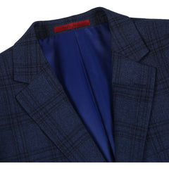 293-21 Men's Slim Fit Stretch Checked Suits