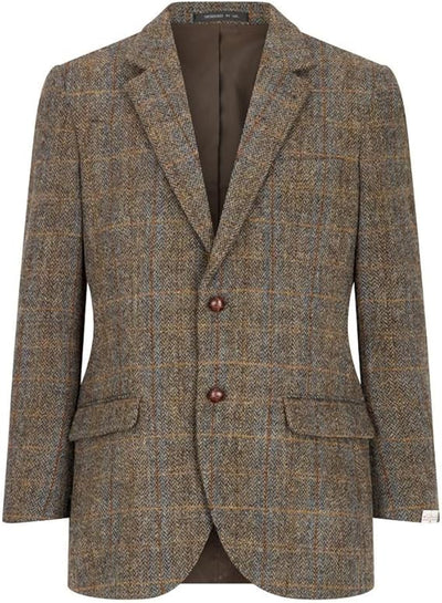 Walker and Hawkes Harris Tweed Blakemore Blazer for Men - Hand-Woven Wool Tweed Jacket with Polyester Lining, Regular Fit 1   - from alligatorwarehouse.com
