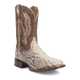 Dan Post Men's Brutus Python Snakeskin Square Toe Boots - Natural