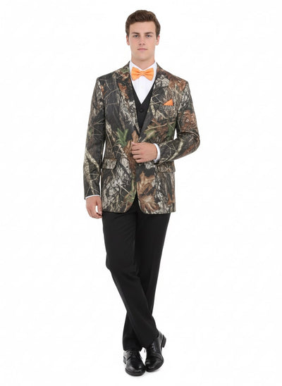 Mens Camo Sport Jacket - Camouflage Blazer - Camo Sport Coat in Green and Brown Color 1   - from alligatorwarehouse.com