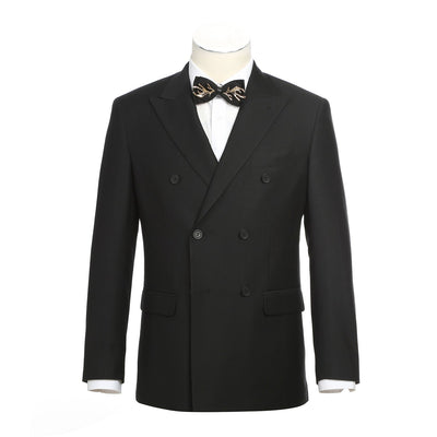 201-1 Men's Double-Breasted Peak Lapel Slim Fit Suit 1 SO6201-1 DB PEAK slim suits_34S  - from alligatorwarehouse.com