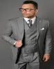 Mens Gangster Pinstripe 2 Button Double Breasted Vest Suit in Black 3 ZARELLI_BLACK_40S  - from alligatorwarehouse.com