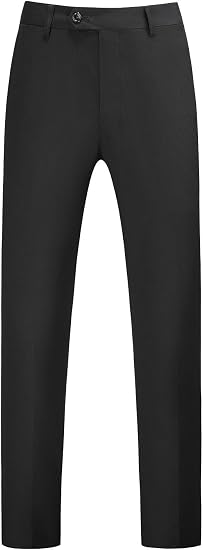 Mens Dress Pants Front Flat Fit Casual Pants